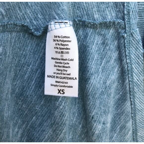 LuLaRoe Carly Dress Women's XS Heathered Teal High-Low Hem Easy Care Comfort - Picture 3 of 3